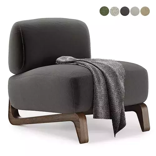 vao armchair 3D model 3
