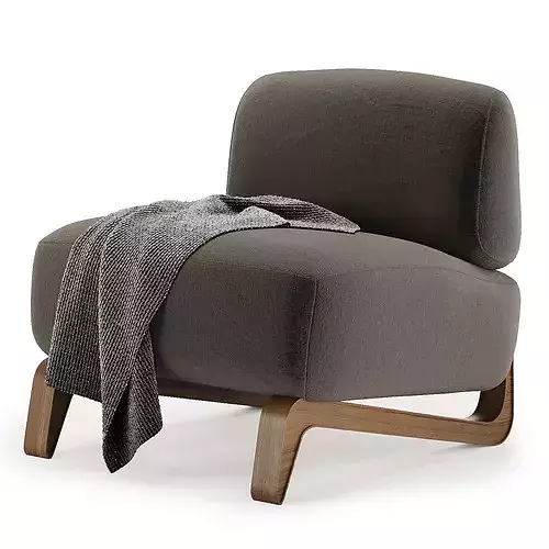 vao armchair 3D model 6