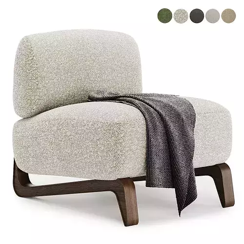 vao armchair 3D model 2