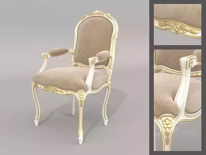 Victoria Classic Dining Set 2 3D model 6