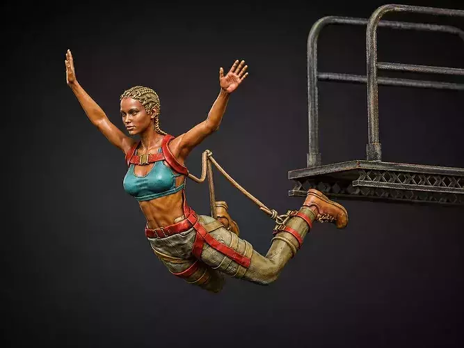 bungee jumping girl 2