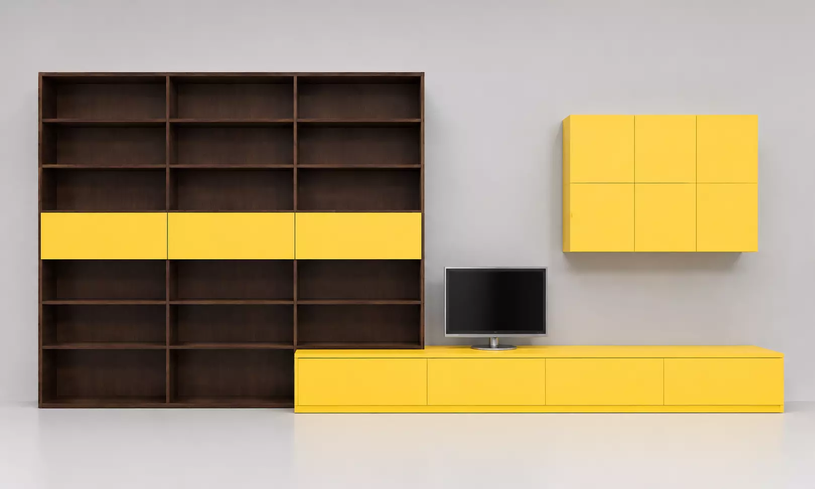 Modern Modular Entertainment Center 3D model