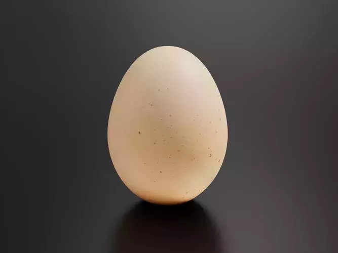 Egg 01 Low-poly 3D model