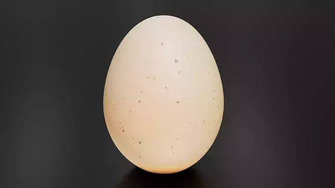 Egg 01 Low-poly 3D model 3