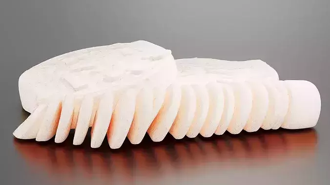 Egg toast 01 3D print model 7