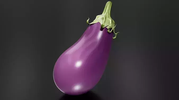 Eggplant 02 3D print model 3