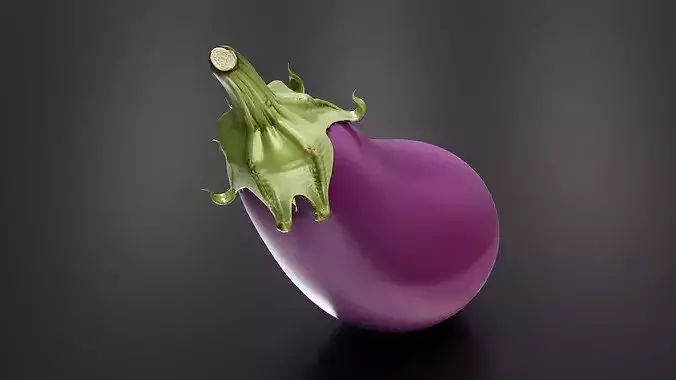 Eggplant 02 3D print model 5