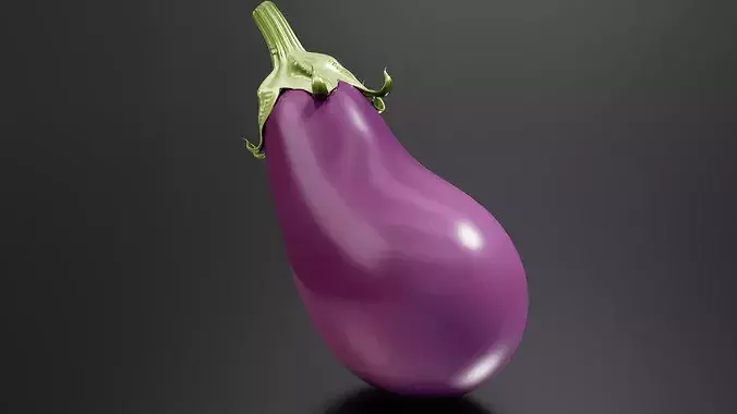 Eggplant 02 3D print model 2