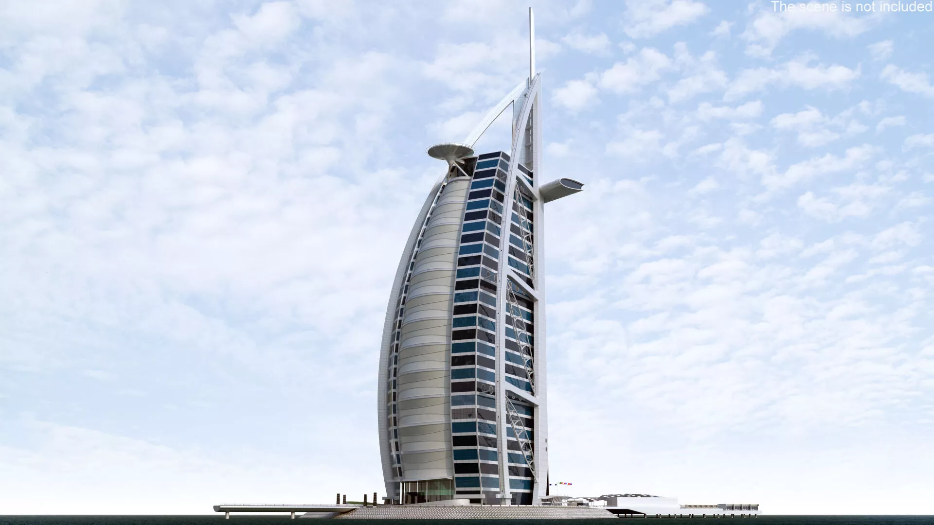 Burj Al Arab Hotel Fur 3D model