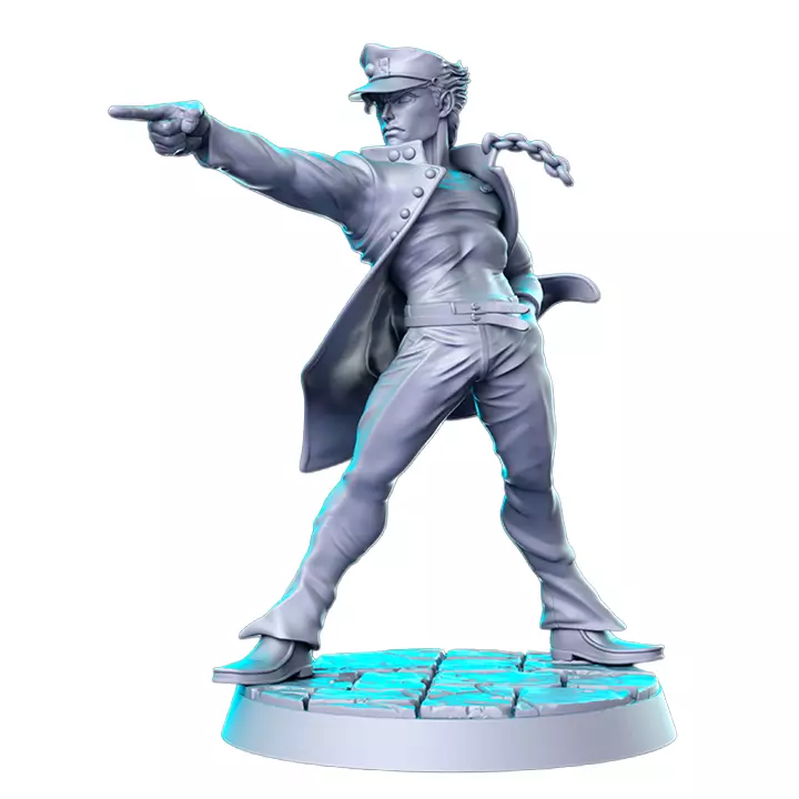 Jotaro X - Tabletop RPG Miniature 3D print model