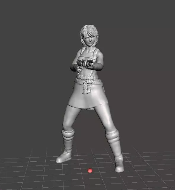 RE3 JILL MINIATURE MODEL FOR HORROR OR SCIFI GAMES RPG DND 3D print model
