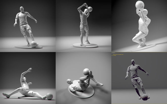 Soccerers 5 STL Pack 3D print model
