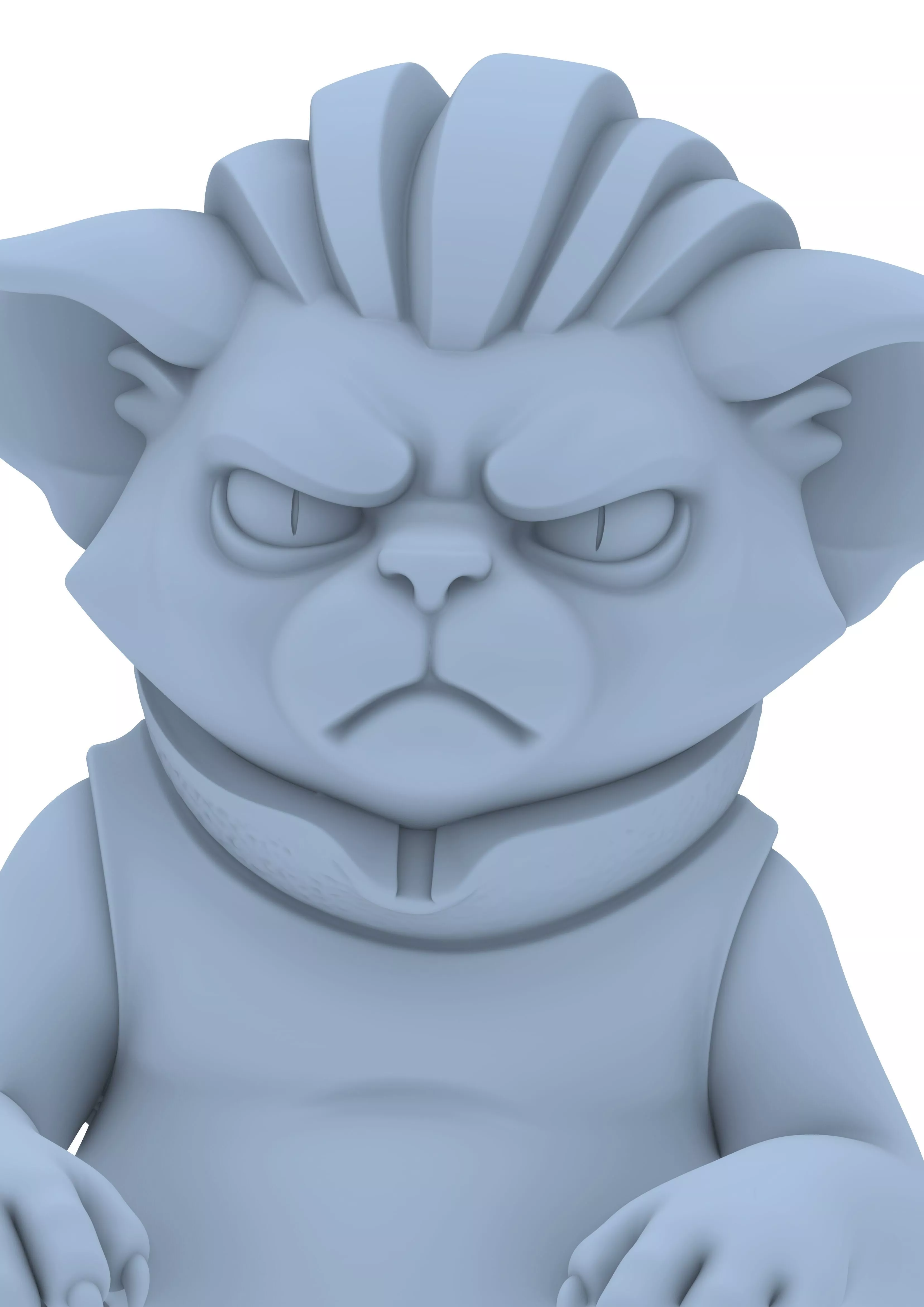 Cat Sculpture STL Katze Skulptur Designer Figure 3D print model
