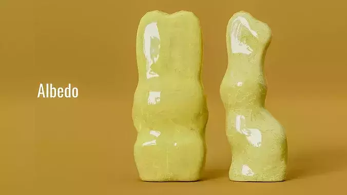 Gold Foil Easter Bunny Chocolate Figurines Photogrammetry Scan 3D model 4