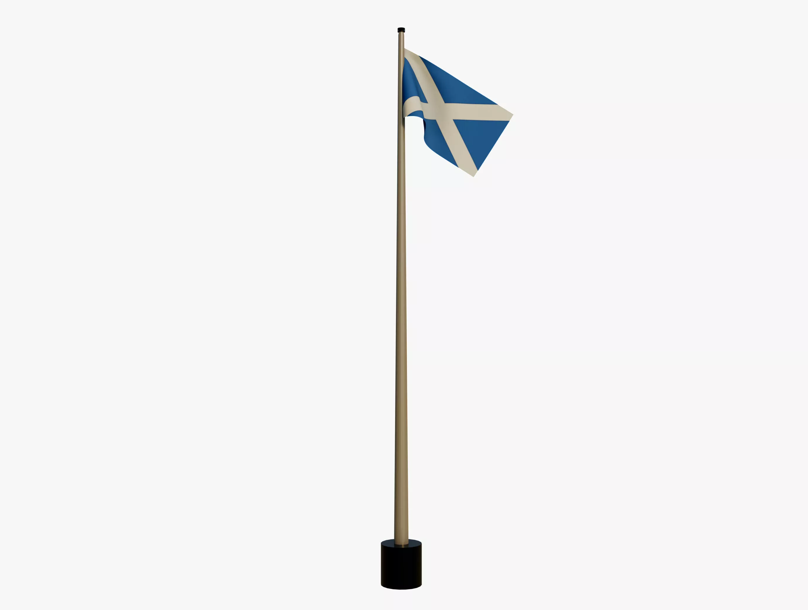 Scotland flag Free 3D model