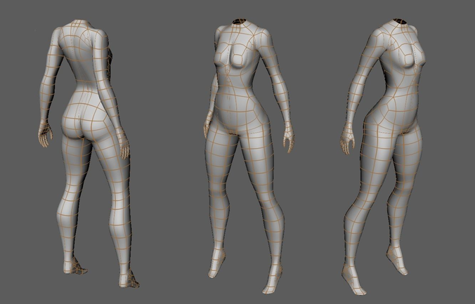 Low-poly character base