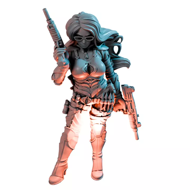 Gijoe Baroness Rah X - Collectible Hero Figurine 3D print model