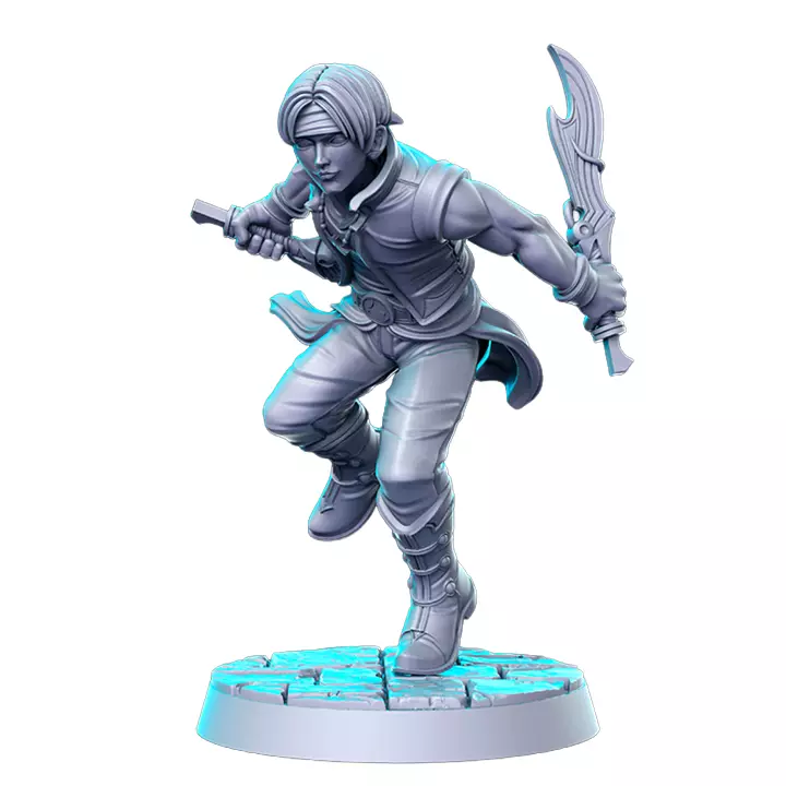 Locke I - Tabletop RPG Miniature 3D print model