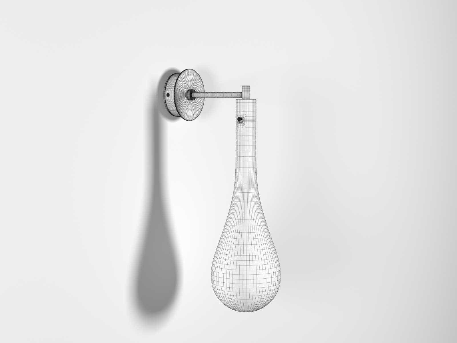 Splash Wall Lamp 3D model_1