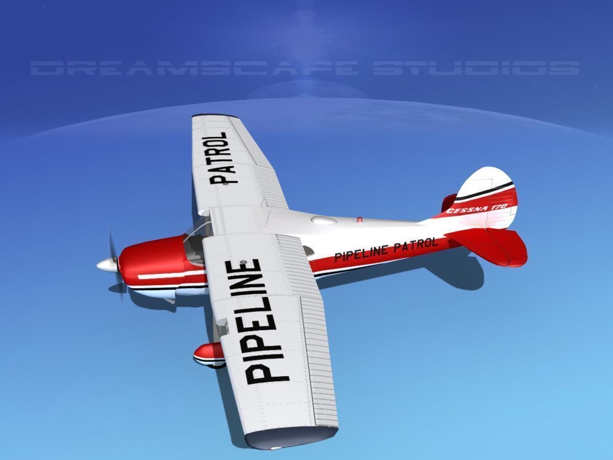 Cessna 170 Pipeline Patrol 3D model_10