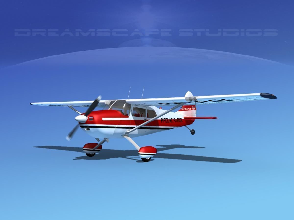 Cessna 170 Pipeline Patrol 3D model_1
