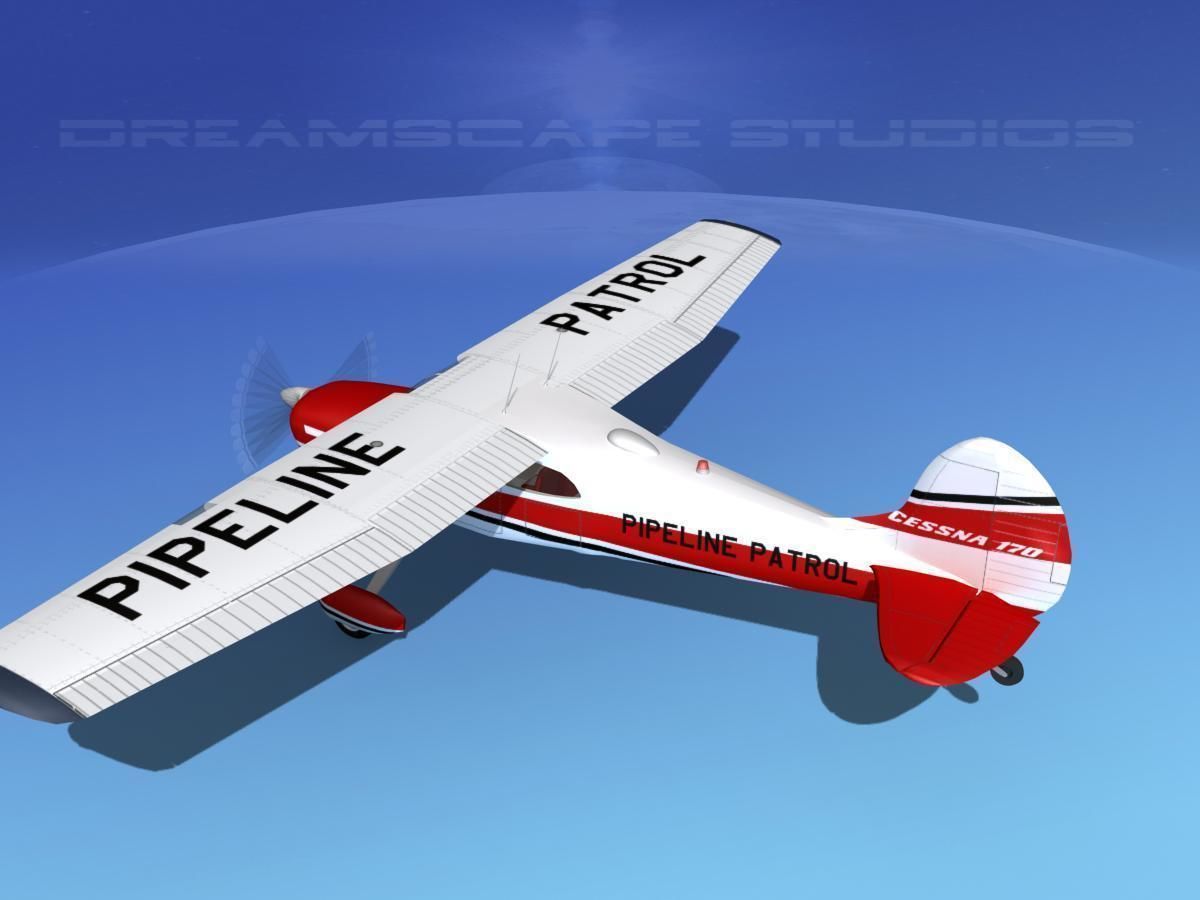 Cessna 170 Pipeline Patrol 3D model_9