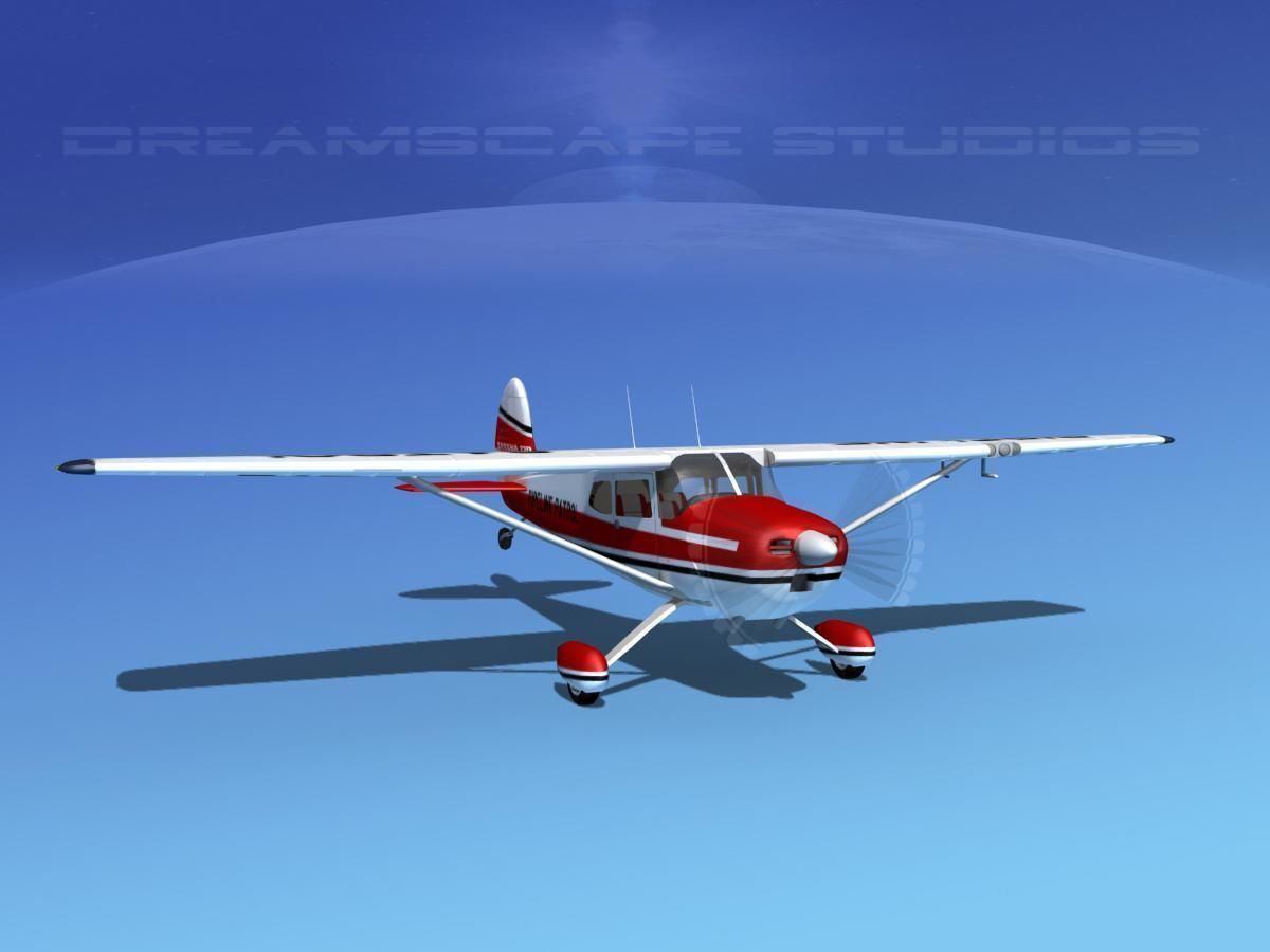 Cessna 170 Pipeline Patrol 3D model_3