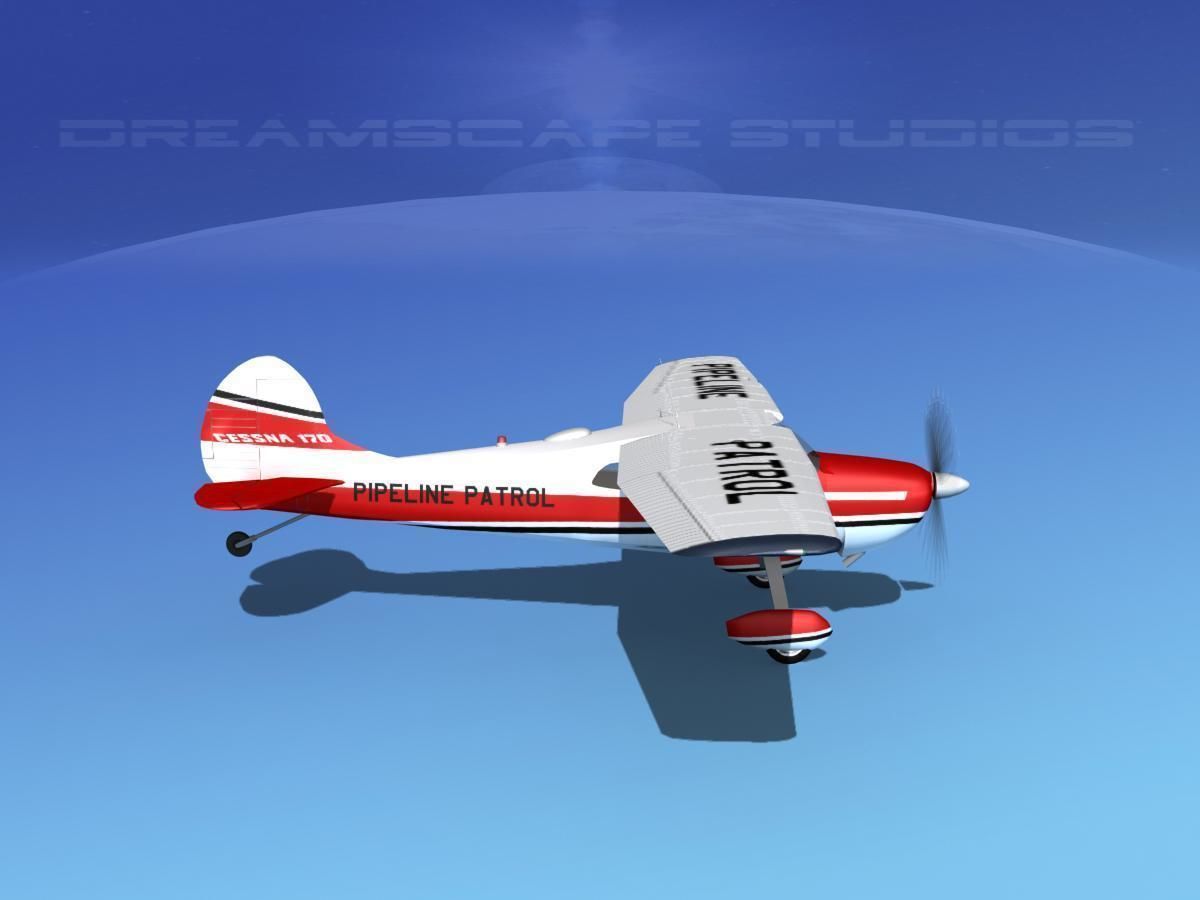 Cessna 170 Pipeline Patrol 3D model_5