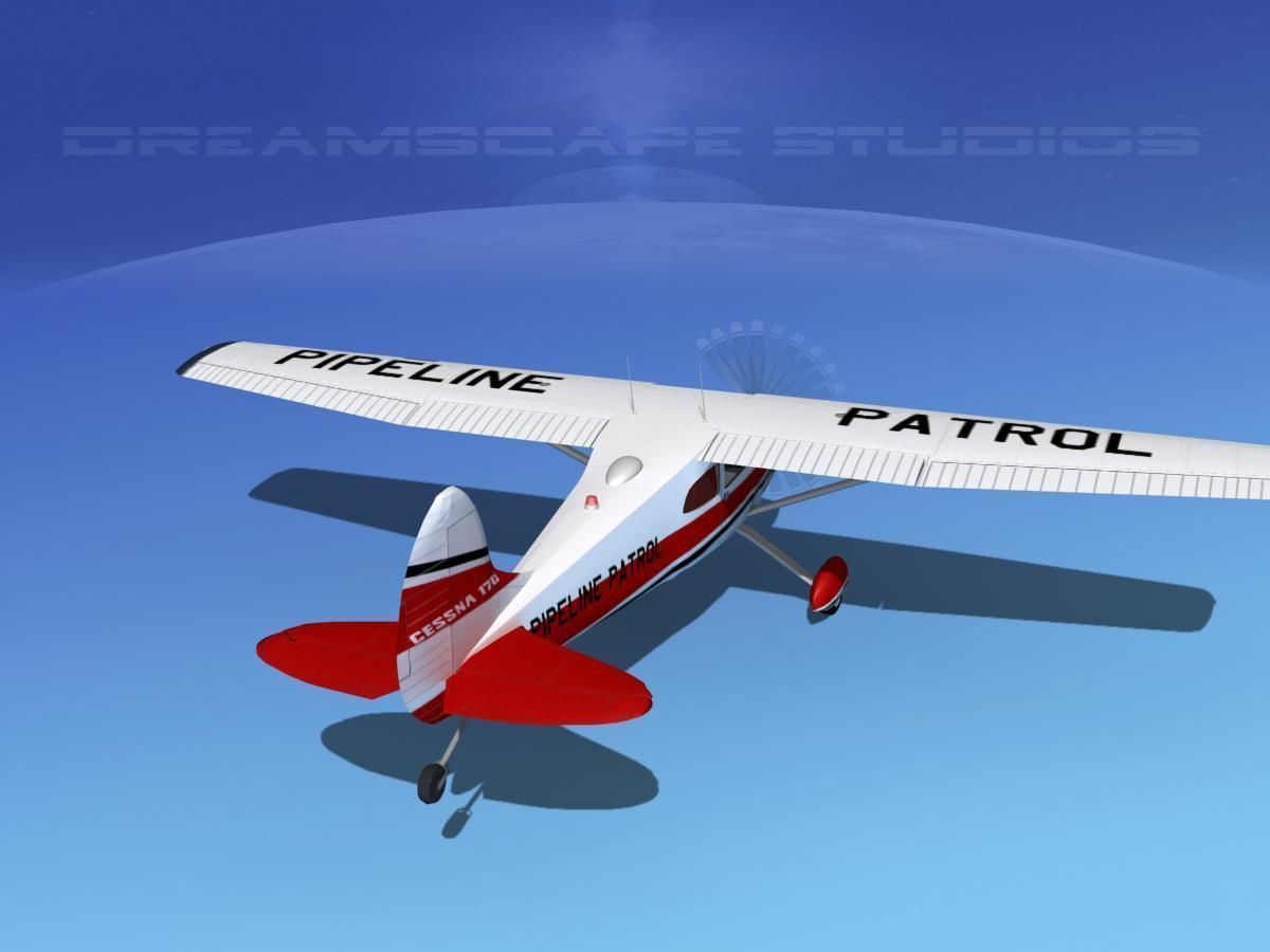 Cessna 170 Pipeline Patrol 3D model_7