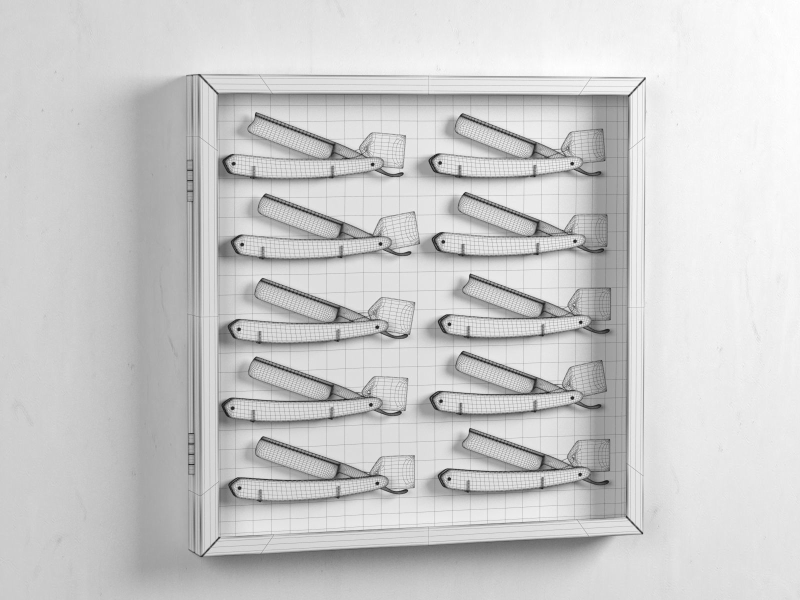 Straight Razors Collection 3D model_2