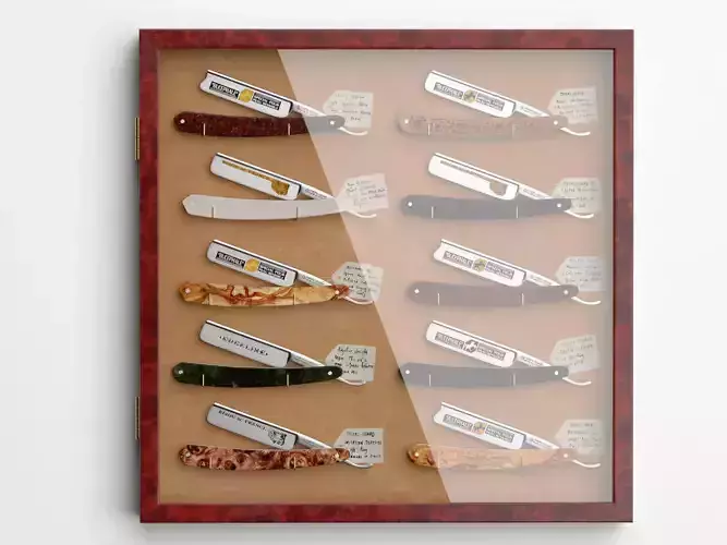 Straight Razors Collection 3D model