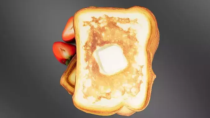 French Toast 02 3D print model 6
