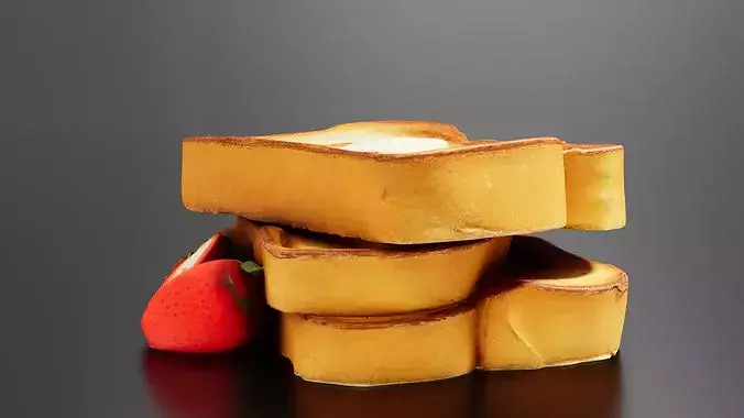 French Toast 02 3D print model 2