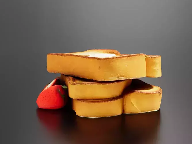French Toast 02 3D print model
