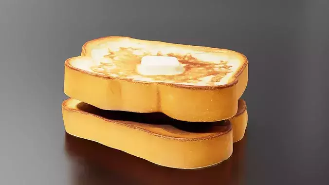 French Toast 02 3D print model 4
