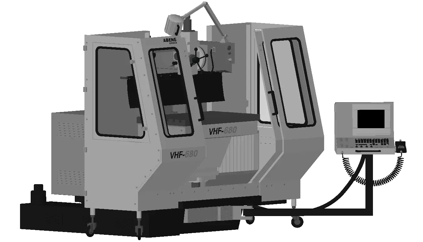 CNC Milling Machine - High Quality Industrial Equipment 3D Model 3D print model