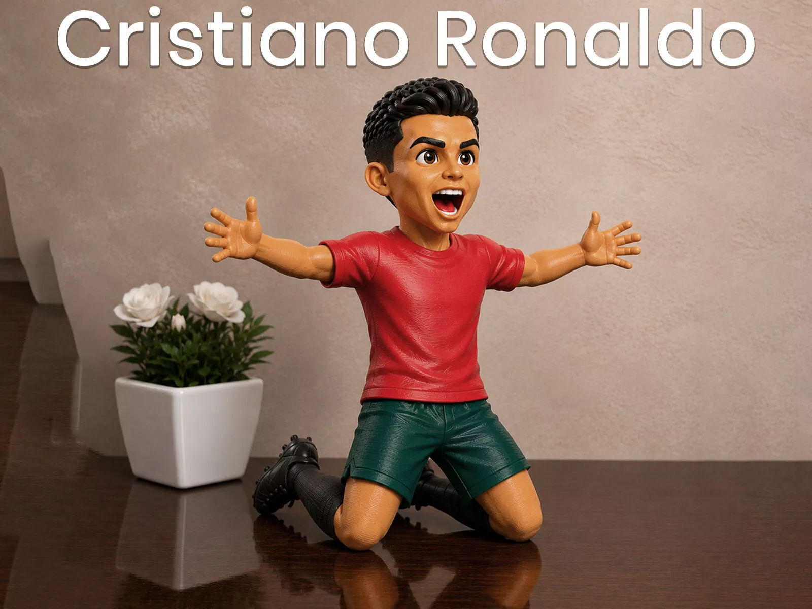 Cristiano Ronaldo Knee Slide Celebration FIFA 2026 3D print model