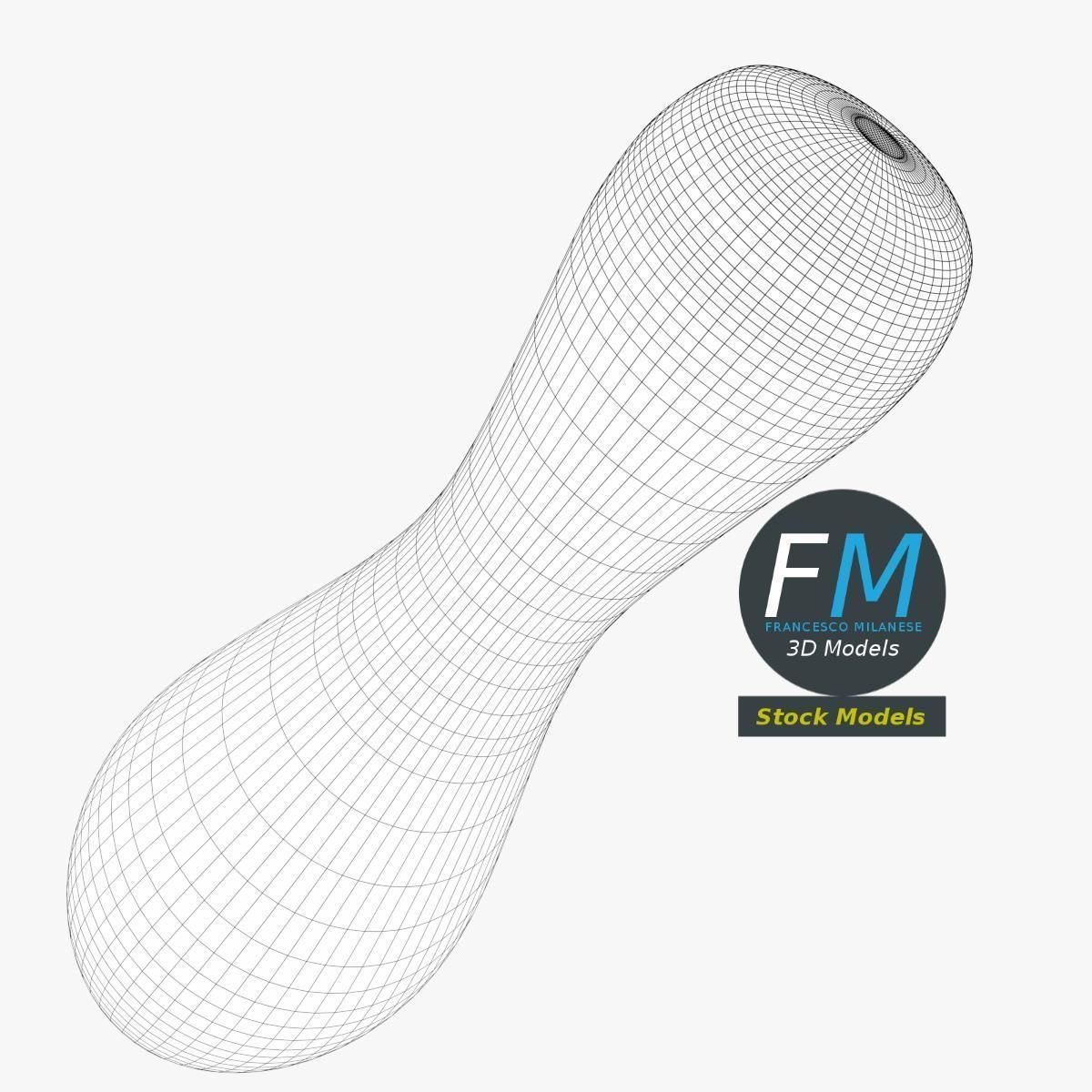 Bowling pin 3D model_8