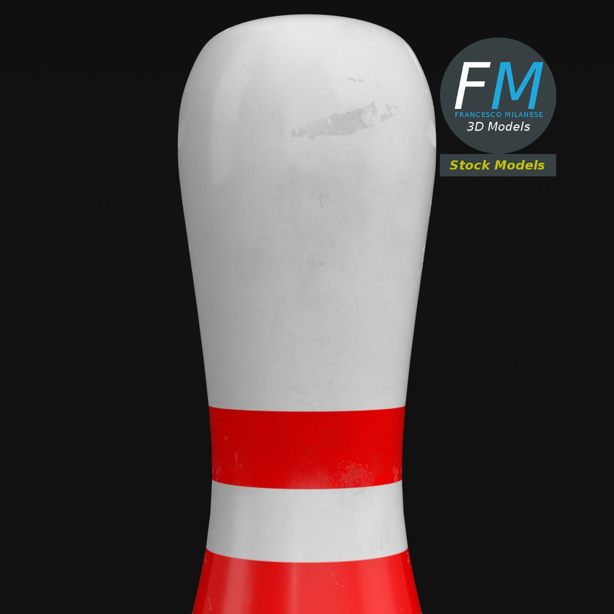 Bowling pin 3D model_4