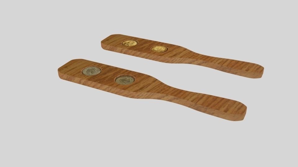 Coin Kip Low-poly 3D model_1