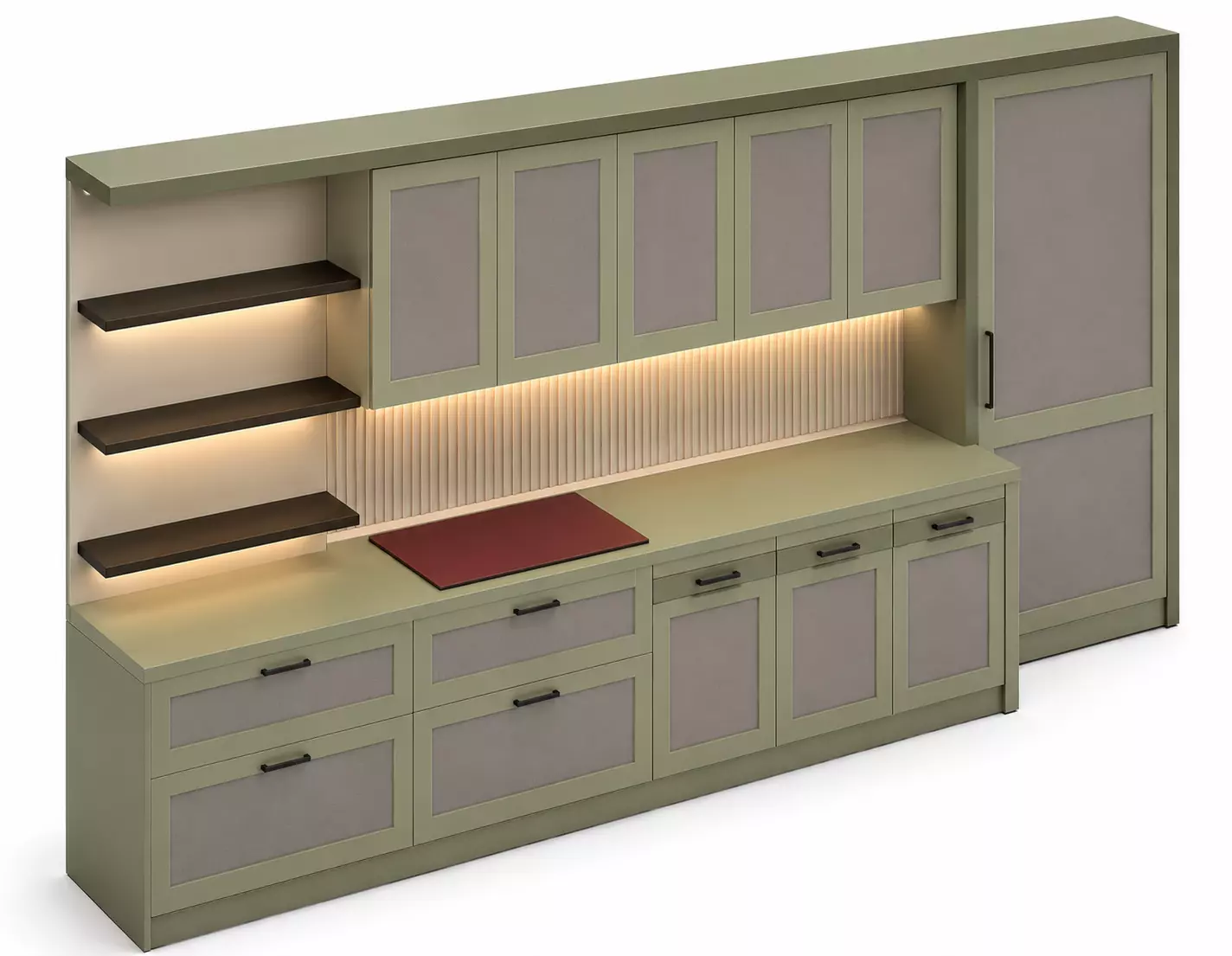 Kitchen Cabinet Pantry Storage Unit 3D Model 3D print model