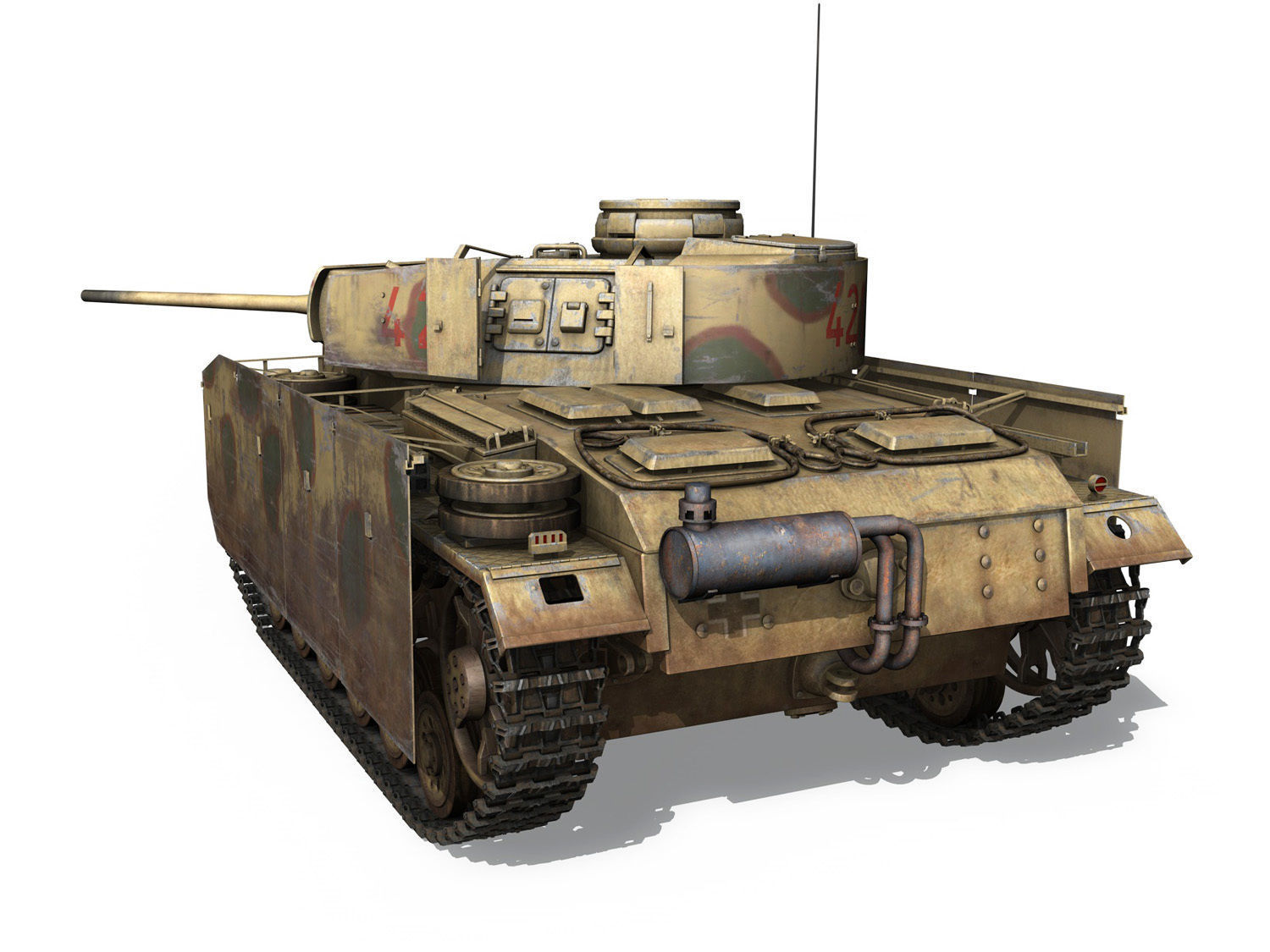 PzKpfw III - Panzer 3 - Ausf M - 421 3D model_4