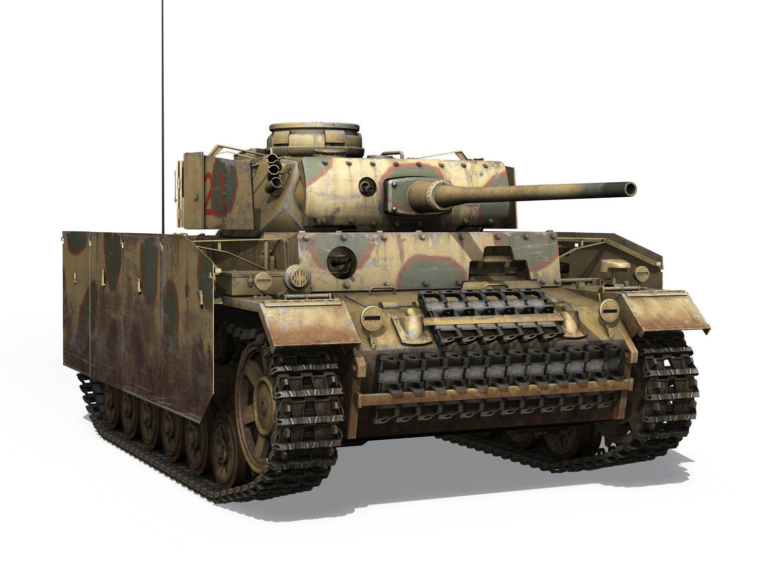 PzKpfw III - Panzer 3 - Ausf M - 421 3D model_8