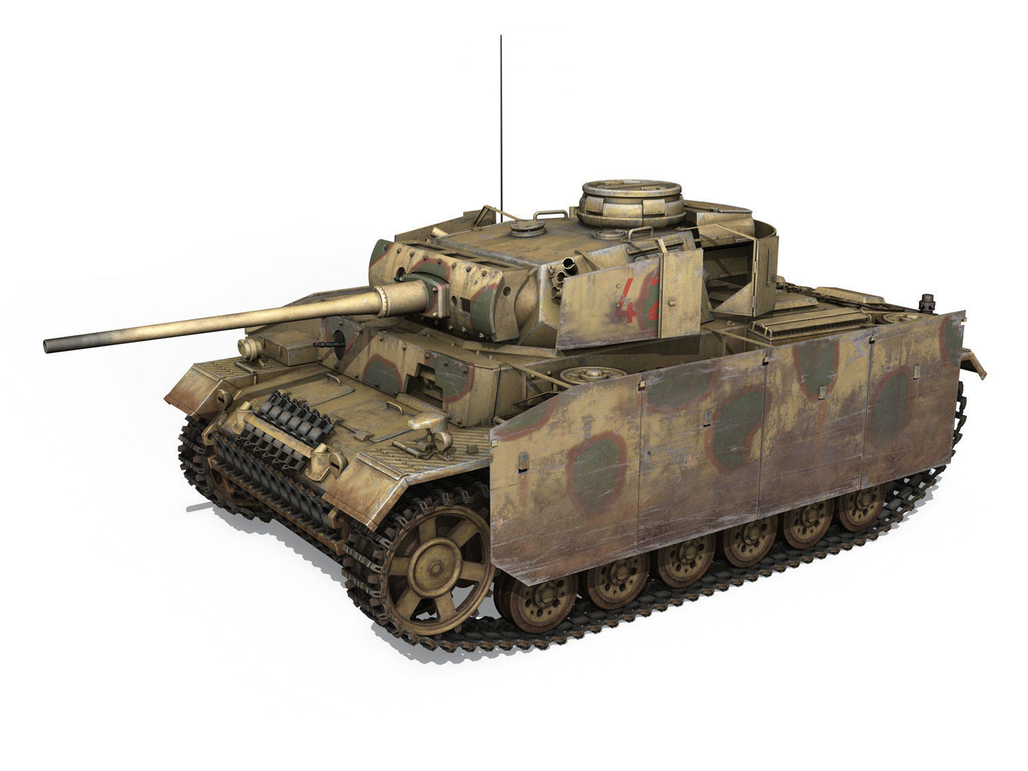 PzKpfw III - Panzer 3 - Ausf M - 421 3D model_2