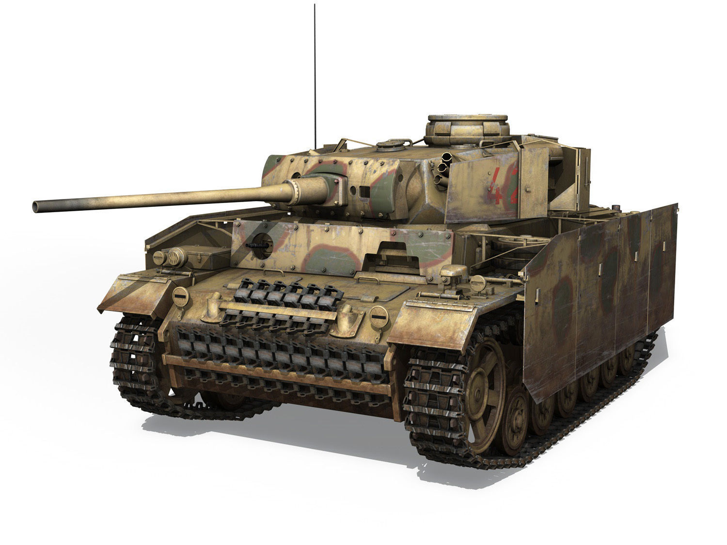 PzKpfw III - Panzer 3 - Ausf M - 421 3D model_1