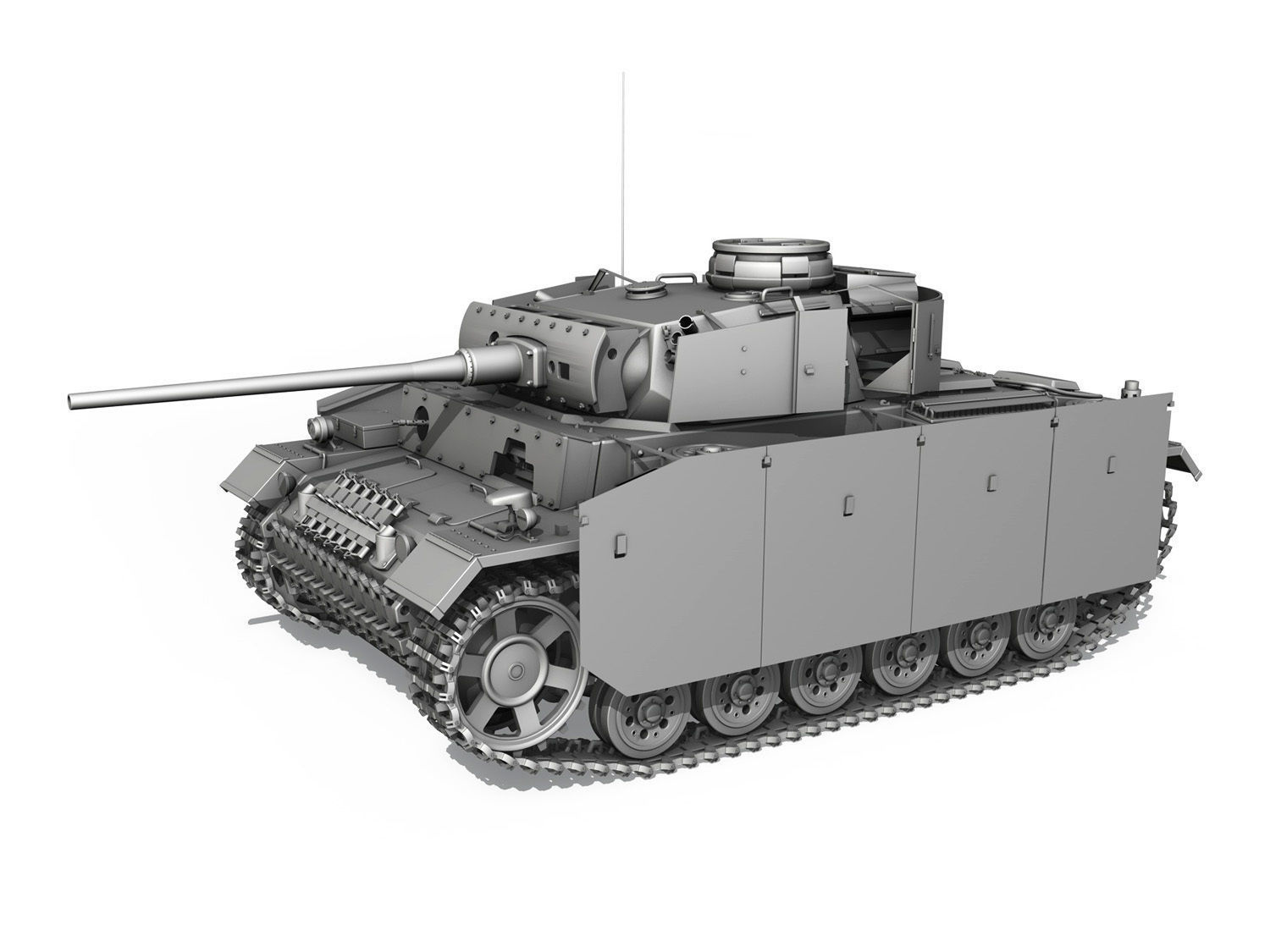 PzKpfw III - Panzer 3 - Ausf M - 421 3D model_11