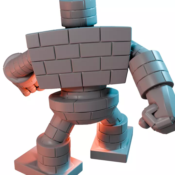 Stone Golem IX - Detailed Tabletop Figurine 3D print model