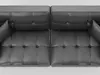 Velvet 2-Seater Sleeper Sofa with Tufted Cushions - Sample File free 3D ...