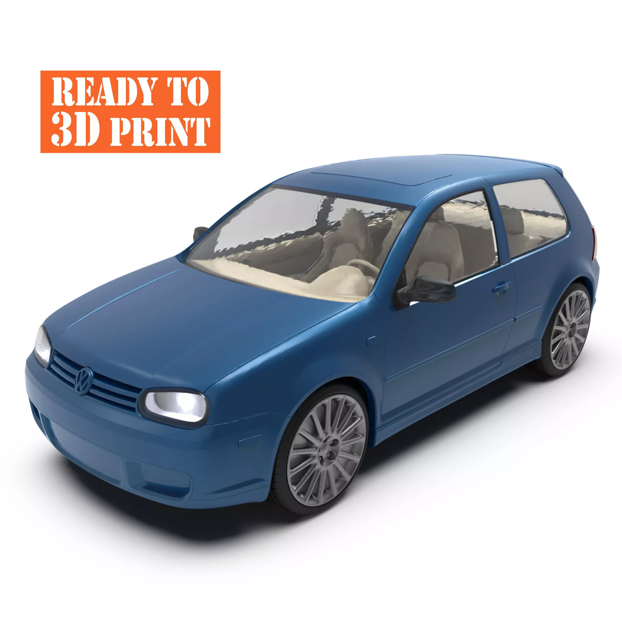 Golf mk4R32 Hatchback Model STL 3D print model