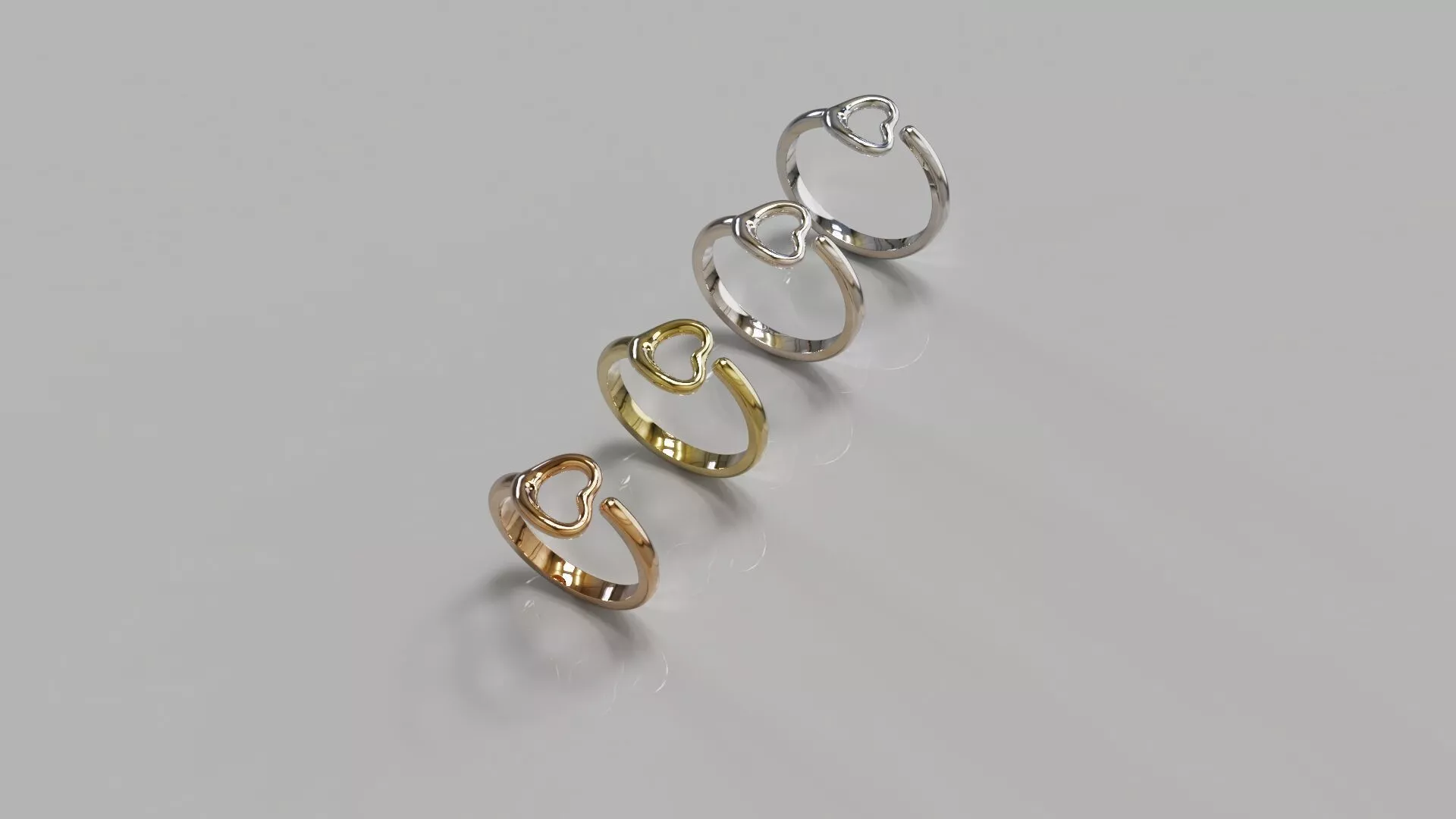 Heart Ring 3D print model